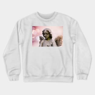 Surreal Dreamy Angel With Cross Crewneck Sweatshirt